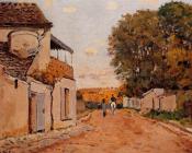 阿尔弗莱德 西斯莱 : Street in Louveciennes